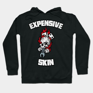 Expensive Skin Skull Dice Fire Tattoo Lover Hoodie